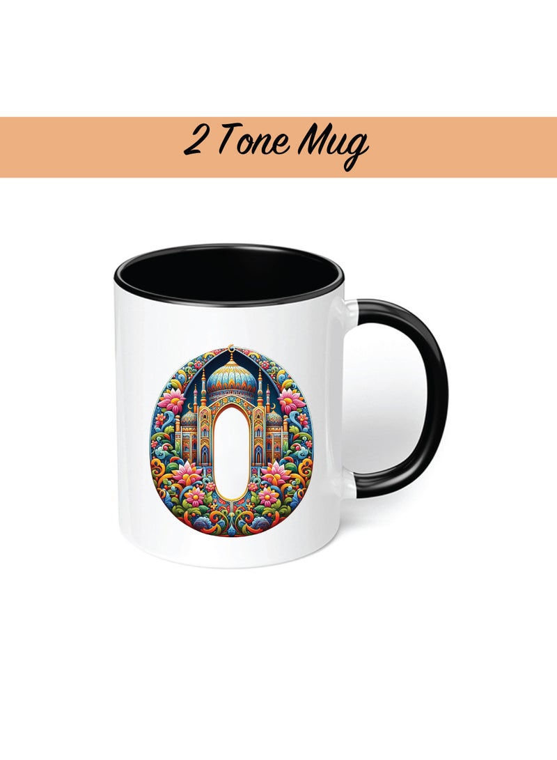 PRINTSHOP4ME Pack of 3 Initial Monogram Gift Set - Black Coffee Mug, Cosmetic Bag and Cotton Tote bag Set - Gift Set for Her - Perfect for Ramadan, School, Travel and Birthday Gift - Image 5