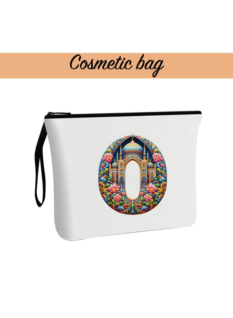 PRINTSHOP4ME Pack of 3 Initial Monogram Gift Set - Black Coffee Mug, Cosmetic Bag and Cotton Tote bag Set - Gift Set for Her - Perfect for Ramadan, School, Travel and Birthday Gift - Image 4