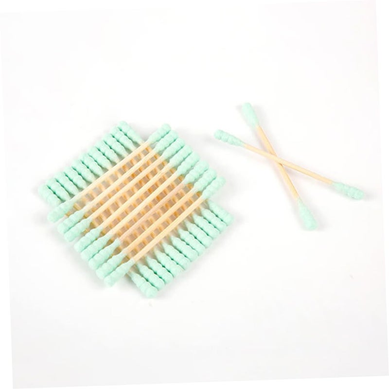 1000 قطعة مسحات قطنية مزدوجة الرأس للاستخدام مرة واحدة لتنظيف الأذن والمكياج والحرف اليدوية - Image 4