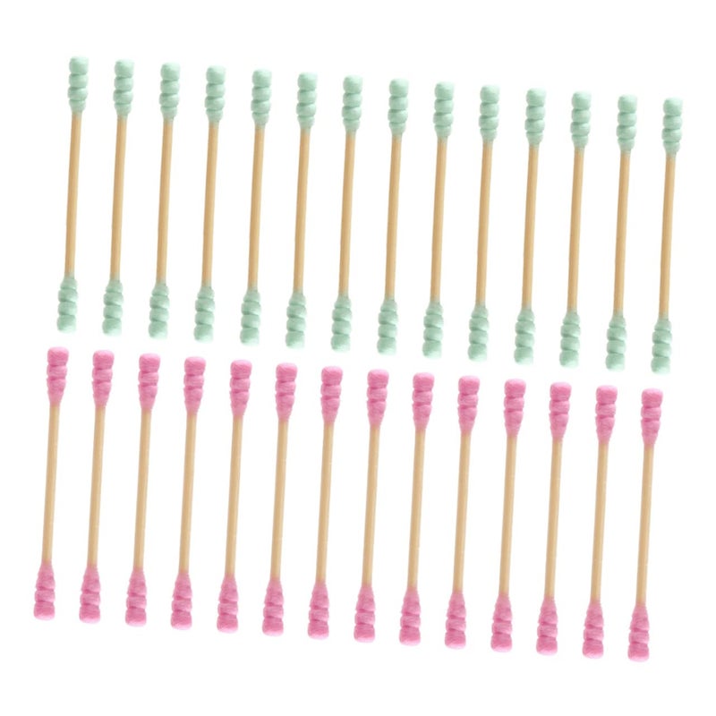 1000 قطعة مسحات قطنية مزدوجة الرأس للاستخدام مرة واحدة لتنظيف الأذن والمكياج والحرف اليدوية - Image 2