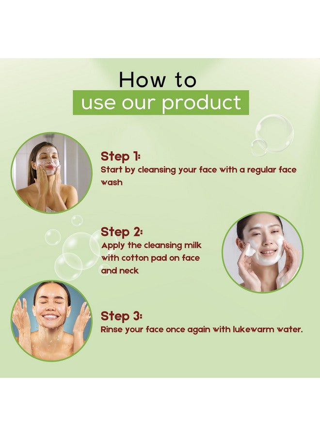 Primus AloeVera Cleansing Milk Enriched With AloeVera & Lemon Extracts | Ultra Clean & Refreshing | Cleansing Milk For Face Makeup Remover | 250 ml - Image 5