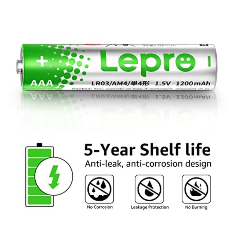 AAA Alkaline Batteries 100 Pack, 1200mAh Triple A Battery with Anti-Leakage Technology, High Capacity, Long Lasting Power, 1.5 Volt LR03 MN2400 AAA Battery Pack for Clocks Remotes Mouse Torch - Image 3