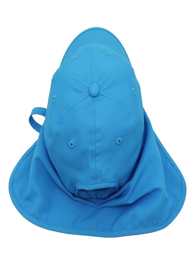 Ducclucc Toddler Sun Hats with Neck Flap Kids Sun Hat with Sun Protection for Fishing Hiking Beach (Sky Blue) - Image 3