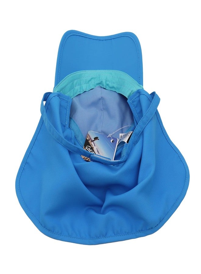 Ducclucc Toddler Sun Hats with Neck Flap Kids Sun Hat with Sun Protection for Fishing Hiking Beach (Sky Blue) - Image 4