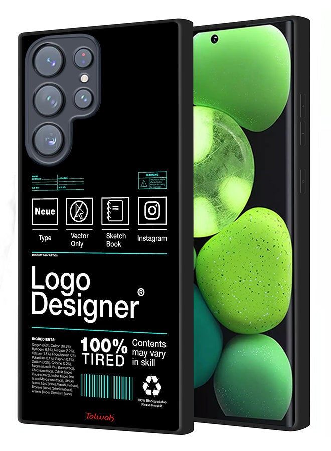 Tolwak Samsung Galaxy S22 Ultra 5G Protective Case Cover Logo Designer Sticker - Image 1