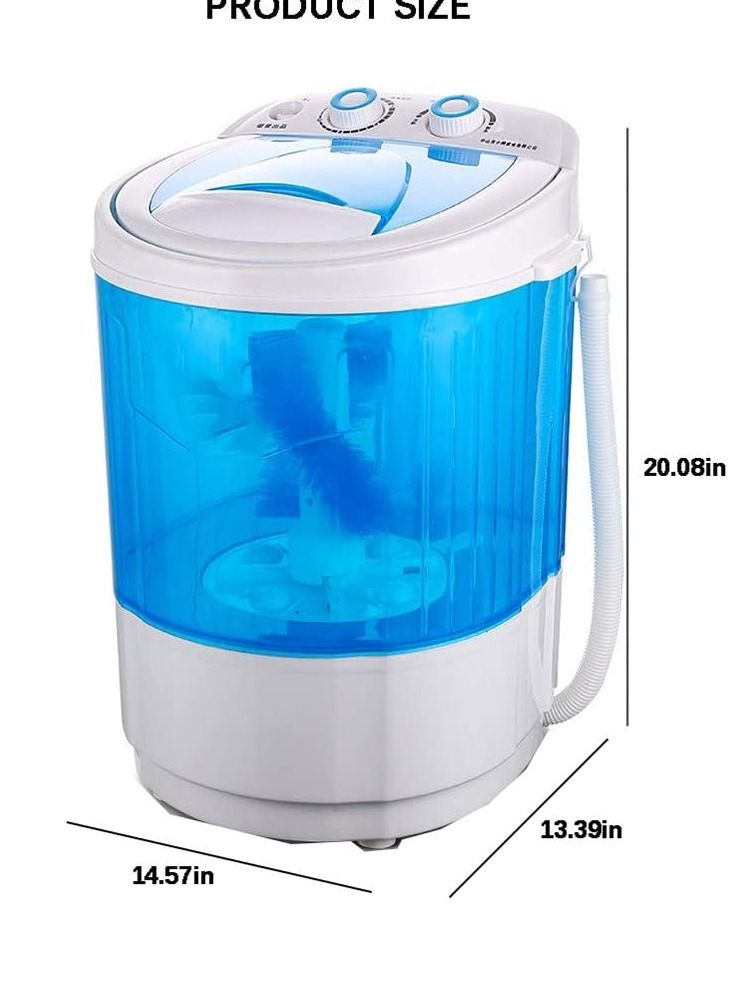 NB NORTH BAYOU Shoe Washing Machine Small Household, Portable Lazy Washing Machine, 360° Cleaning, 10 Minutes Fast Cleaning, Safe Material Does Not Hurt Shoes Blue/White - Image 1