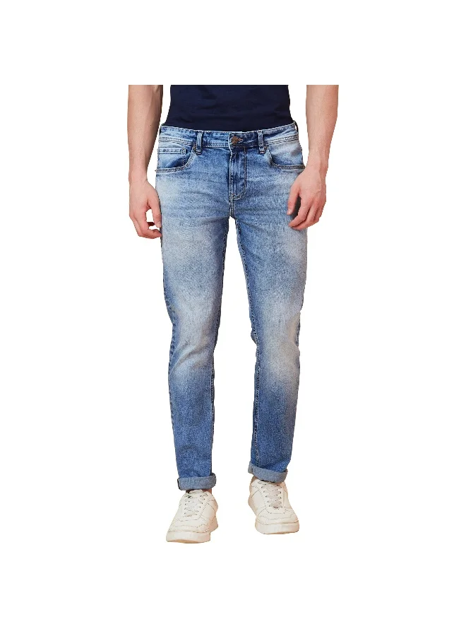 بيينغ هيومان Mens Mid Tone Slim Fit Denims