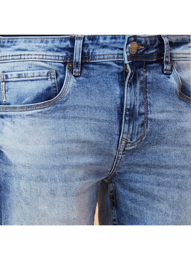 Being Human Mens Mid Tone Slim Fit Denims - Image 5