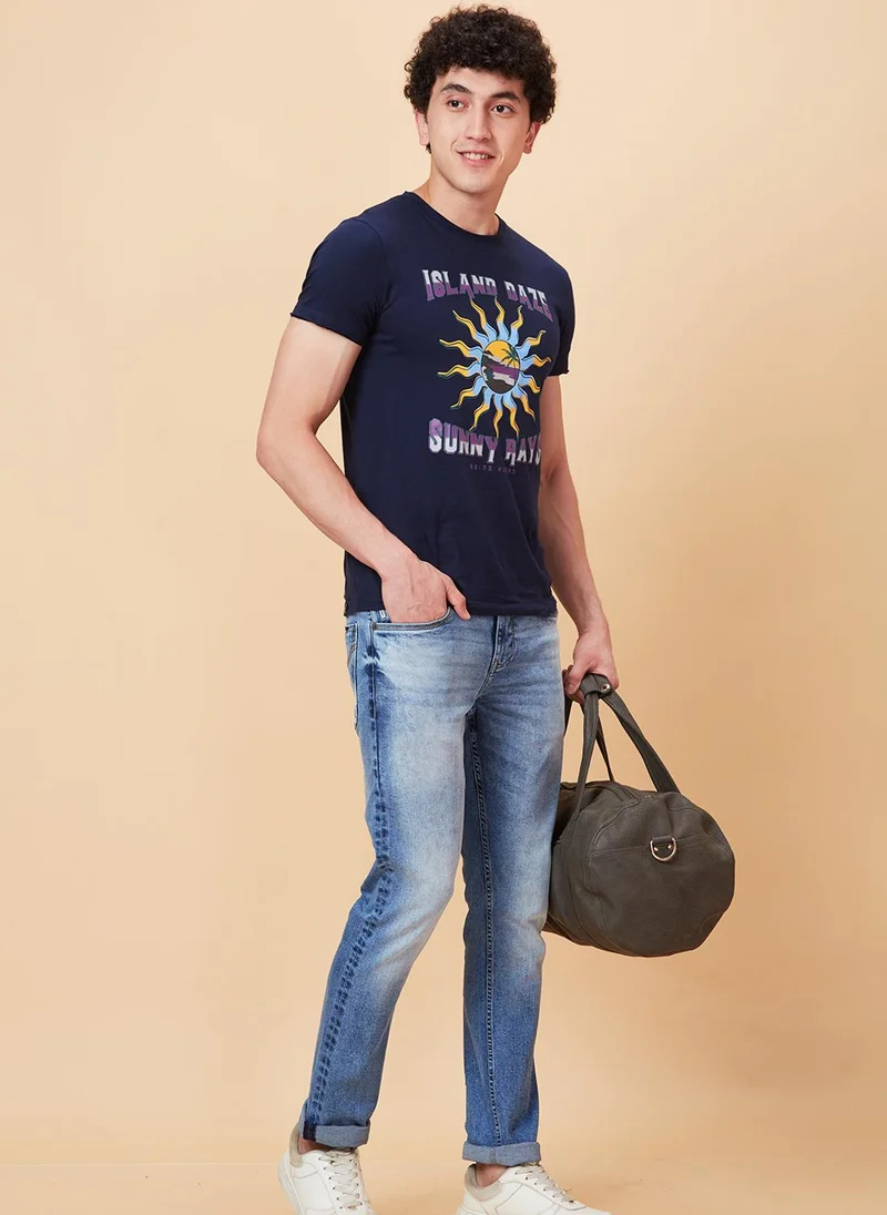 Being Human MID TONE Men Slim Fit Clean Look Heavy Fade Jeans for Men | Best Price UAE