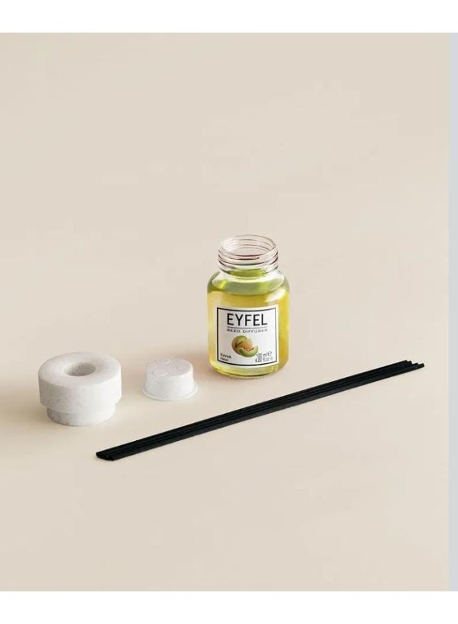 EYFEL KEVUN MELON(as per stock) Reed Diffuser – 120ml Long-Lasting Home & Office Fragrance - Image 4