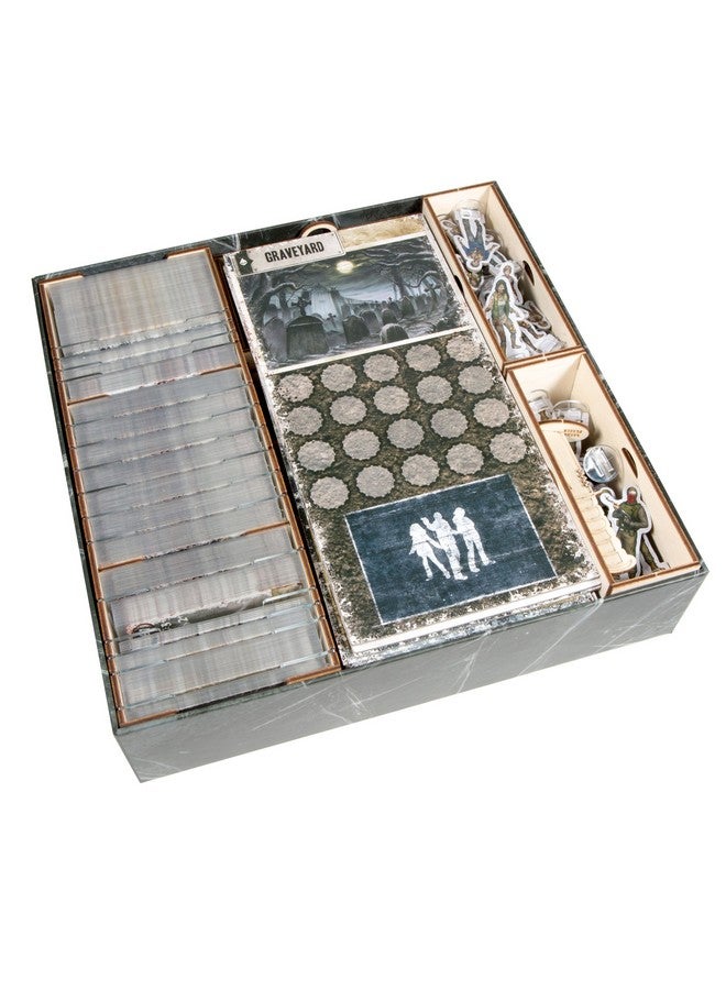 The Broken Token Board Game Organizer - Dead of Winter: The Long Night Compatible Wood Storage Box with Multiple Trays and Dividers - Image 5