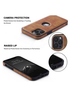 TWEGGON iPhone 11 pro Max Case, Luxury Vintage Premium Leather Back Cover Soft Protective Mobile Phone Case for iPhone 11 pro max 6.5" Brown  - Image 4