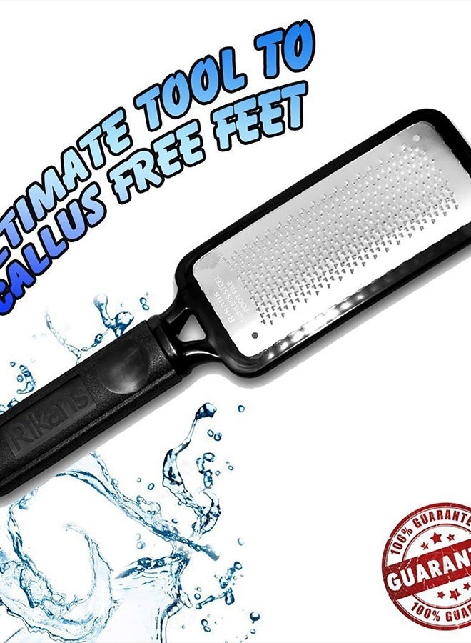 Rikans Colossal Foot File, Professional Foot Rasp Callus Remover, Foot Care Pedicure Tool to Remove Hard Skin,Can Be Used on Wet or Dry Skin, Surgical Grade Stainless Steel File (Foot File Set) - Image 3