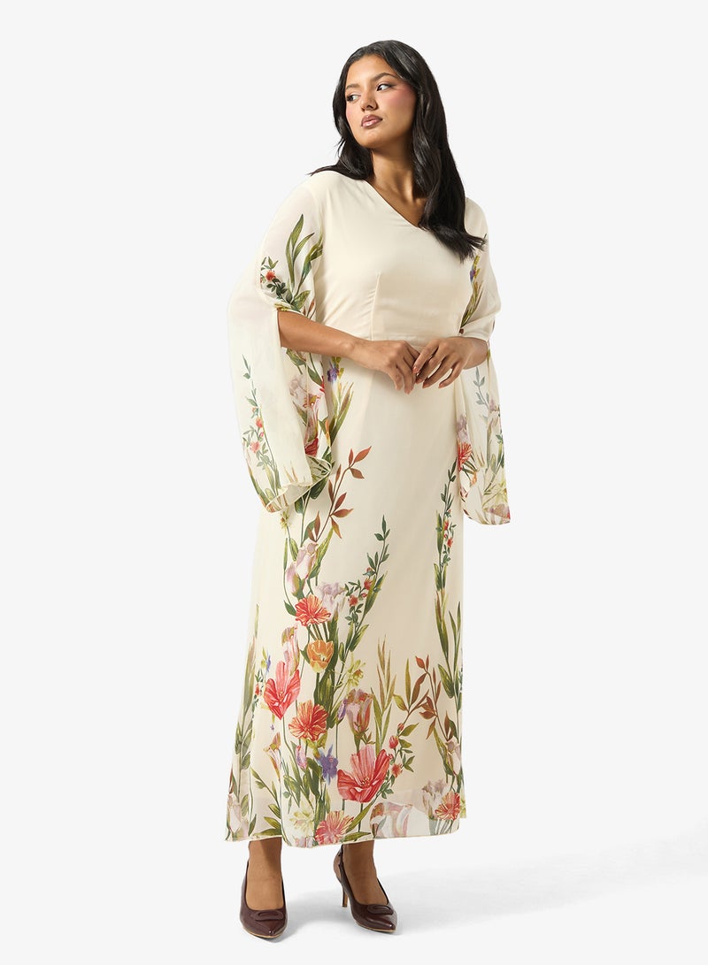 Ella Plus Floral Print Dress - Image 1