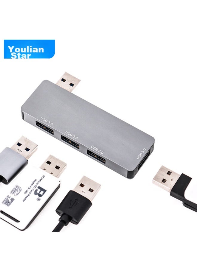 Union Star Youlianxing Full Usb 3.0 Hub Expansion Dock, 4 Ports On Left Side, Direct Plug-in Hub, One-to, Suitable For Apple, Huawei Laptops, Desktop Computers, Usb Drives, And Mice - Image 2
