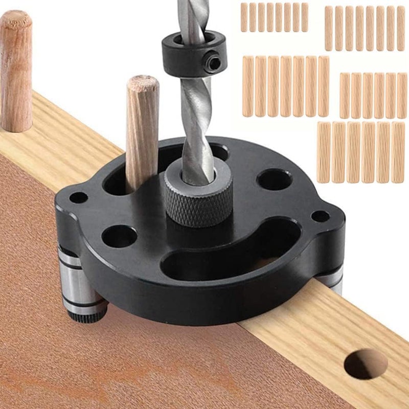 DIY Crafts Vertical Doweling Jig 610mm Woodworking Hole Puncher Selfcentering Drill Guide Locator For DIY Furniture Connection Up To Date Products Tools Hardwares 1 Red Black - Image 1