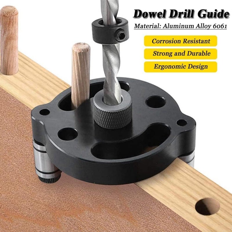 DIY Crafts Vertical Doweling Jig 610mm Woodworking Hole Puncher Selfcentering Drill Guide Locator For DIY Furniture Connection Up To Date Products Tools Hardwares 1 Red Black - Image 4