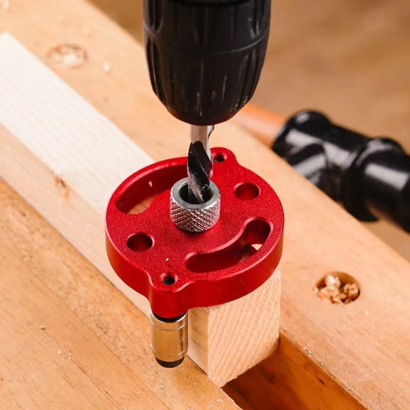 DIY Crafts Vertical Doweling Jig 610mm Woodworking Hole Puncher Selfcentering Drill Guide Locator For DIY Furniture Connection Up To Date Products Tools Hardwares 1 Red Black - Image 2