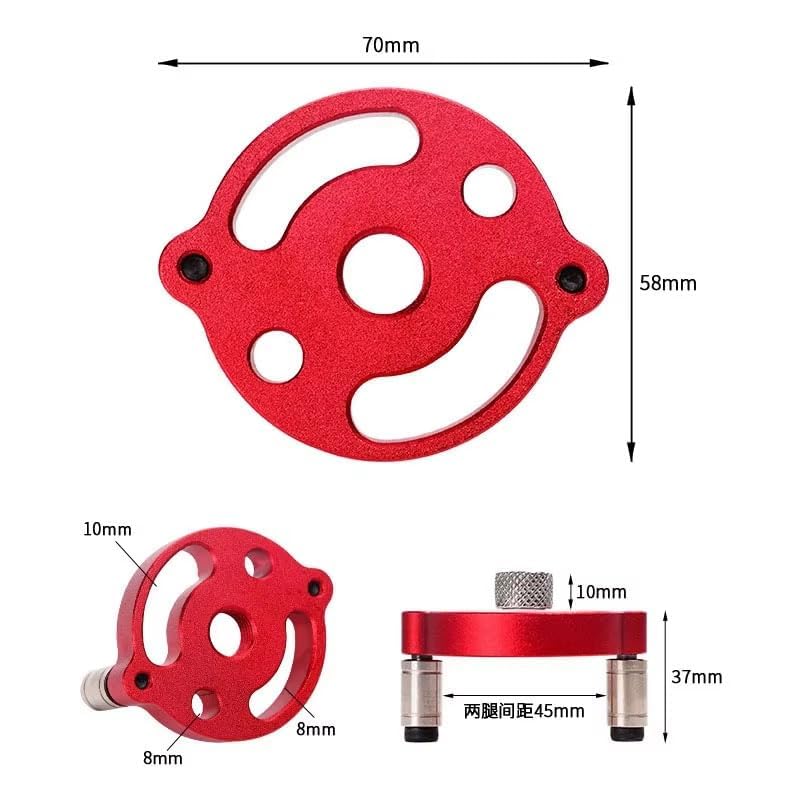 DIY Crafts Vertical Doweling Jig 610mm Woodworking Hole Puncher Selfcentering Drill Guide Locator For DIY Furniture Connection Up To Date Products Tools Hardwares 1 Red Black - Image 3