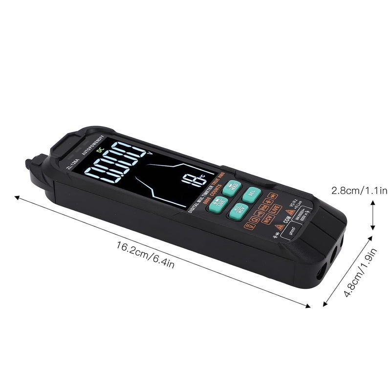 Digital Multimeter 6000 Counts, AC t Voltmeter Tester, Capacitance Ohm Diode Multimeter with Backlit Sn, Auto Ranging Voltmeter for Home Car Electronics Repair - Image 3