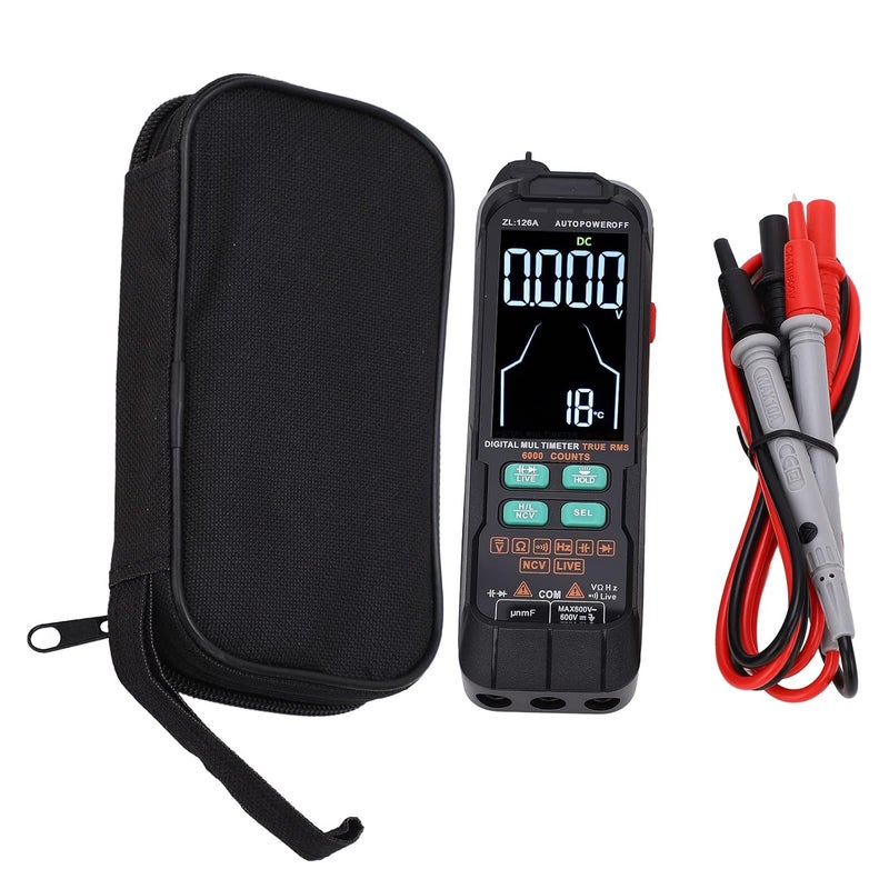 Digital Multimeter 6000 Counts, AC t Voltmeter Tester, Capacitance Ohm Diode Multimeter with Backlit Sn, Auto Ranging Voltmeter for Home Car Electronics Repair - Image 1