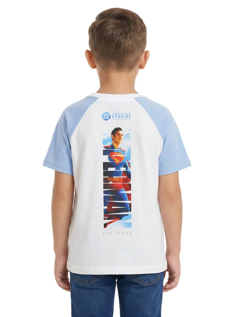 Warner Bros. Warner Bros. Superman Toddler Boys Graphic T-Shirt – Casual Cotton Raglan Sleeve Tee