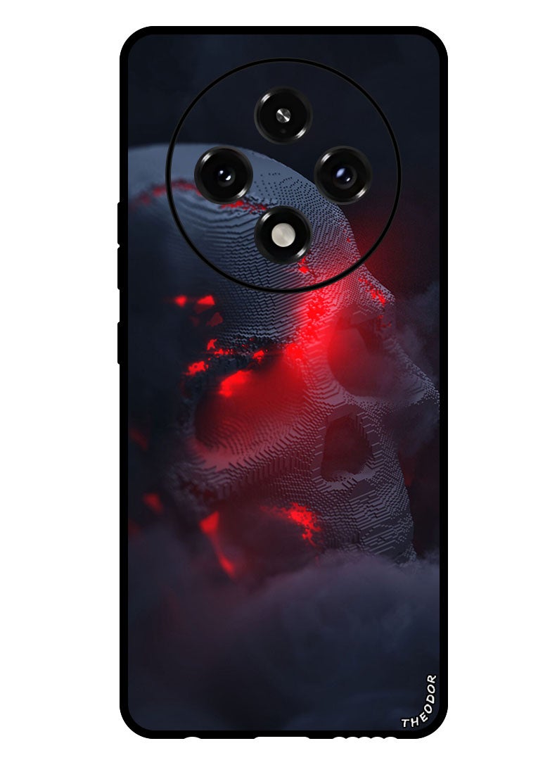 Theodor Protective Case Anti Scratch Shock Proof Bumper Cover For Oppo A3 Pro skull_smoke_cloud - Image 1