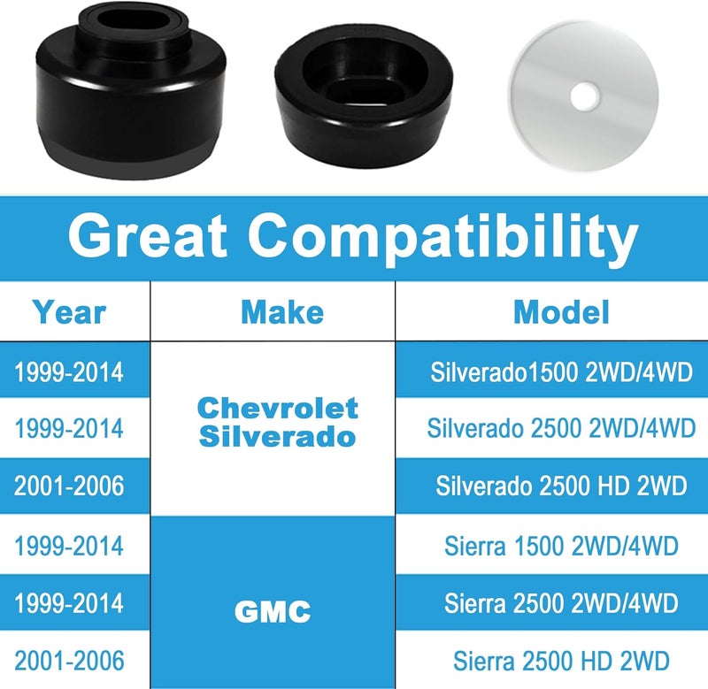 Binazon 24Pcs 7-141 Body and Cab Mount Bushing Kit for Chevrolet Silverado/Sierra 1500 2500 1999-2014 - Image 4