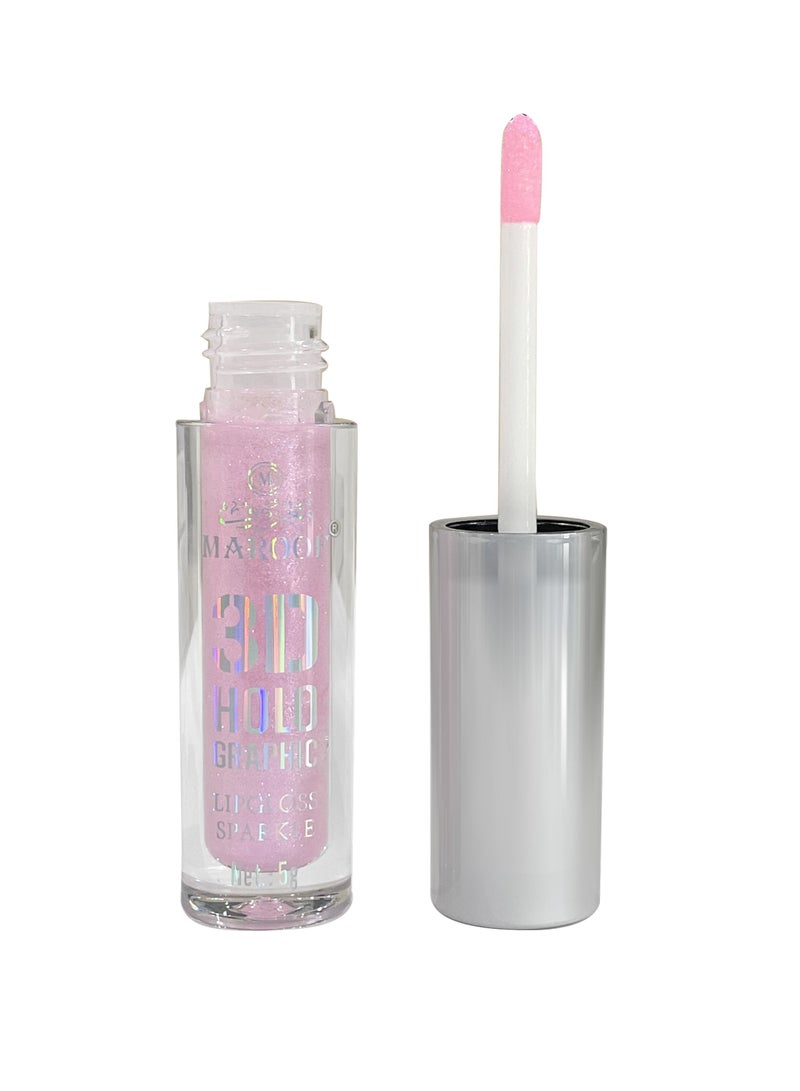 MAROOF 3D Holographic Sparkle Lipgloss 5g - Image 3
