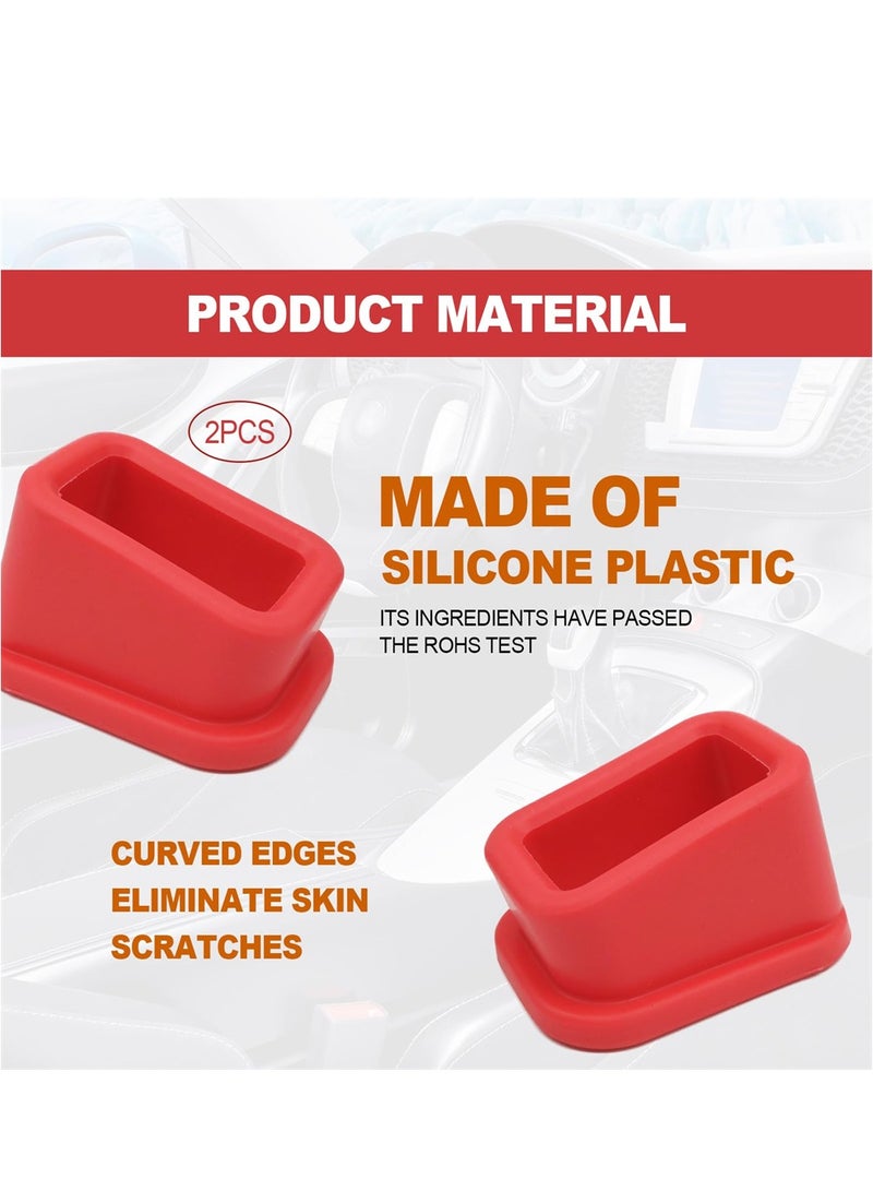 Excefore Seat Belt Holder, Car Seat Belt Buckle Holder Booster Auto Seatbelt Guard Easy Access to The Buckles of Rear Seats Car Accessories, Compatible with Most Cars, Suitable for Kids, 2-Pack - Image 4