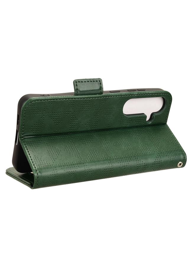 S-TOP Case For Samsung Galaxy S24+ 5G Symmetrical Triangle Leather Phone Case - Image 5