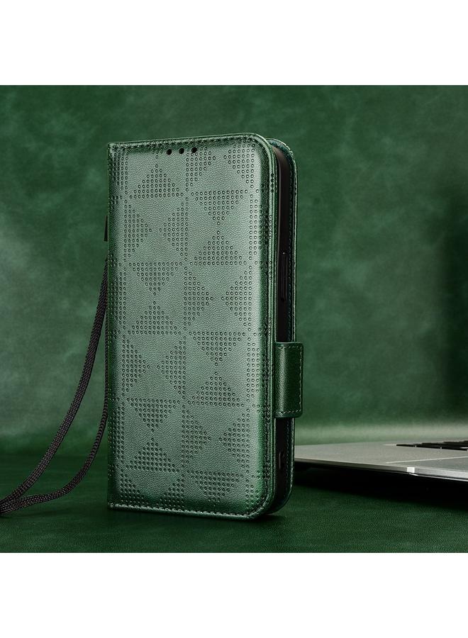 S-TOP Case For Samsung Galaxy S24+ 5G Symmetrical Triangle Leather Phone Case - Image 2