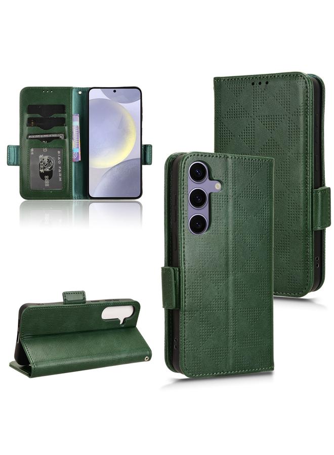 S-TOP Case For Samsung Galaxy S24+ 5G Symmetrical Triangle Leather Phone Case - Image 1