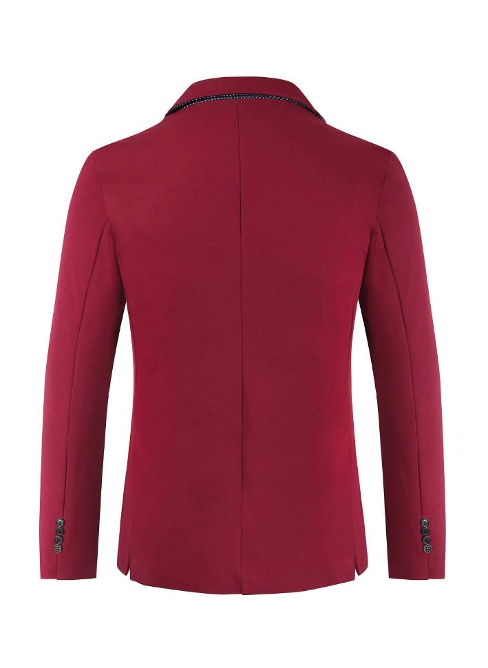 Shougu Casual Slim Fit Men's Suit Jacket  - Image 2