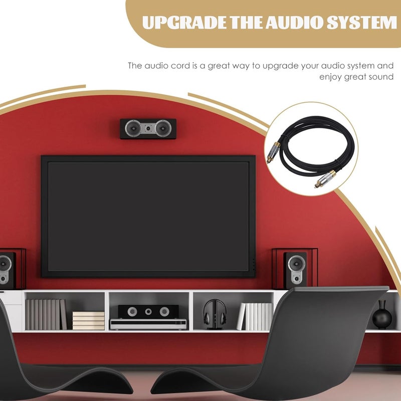 Lurrose Optical Audio Cable 1.5m Digital Optical Audio Cable Male to Male for Home Theater Sound Bar Tv and Game Console - Image 5