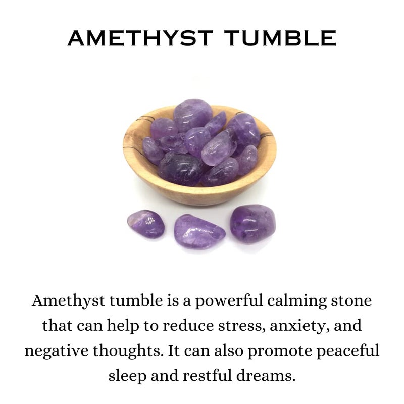 Crystal Divine Amethyst Chakra Healing Stones Crystal Tumble Stone for Vastu Item Decorative Items Home Decor Items Crystal Showpieces for Feng Shui Office Decor Table Decor Meditation Item Gifts - Image 4