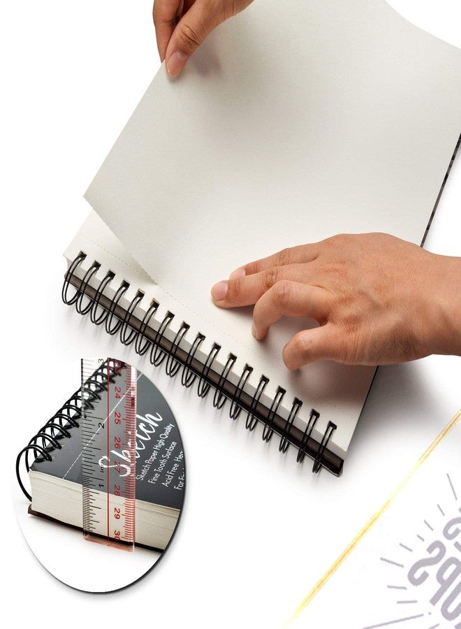 AGPtEK Sketch Book, Art Drawing Pad 9 X 12, 100 Sheets, 60lb/100g, 2 Pack - Image 5
