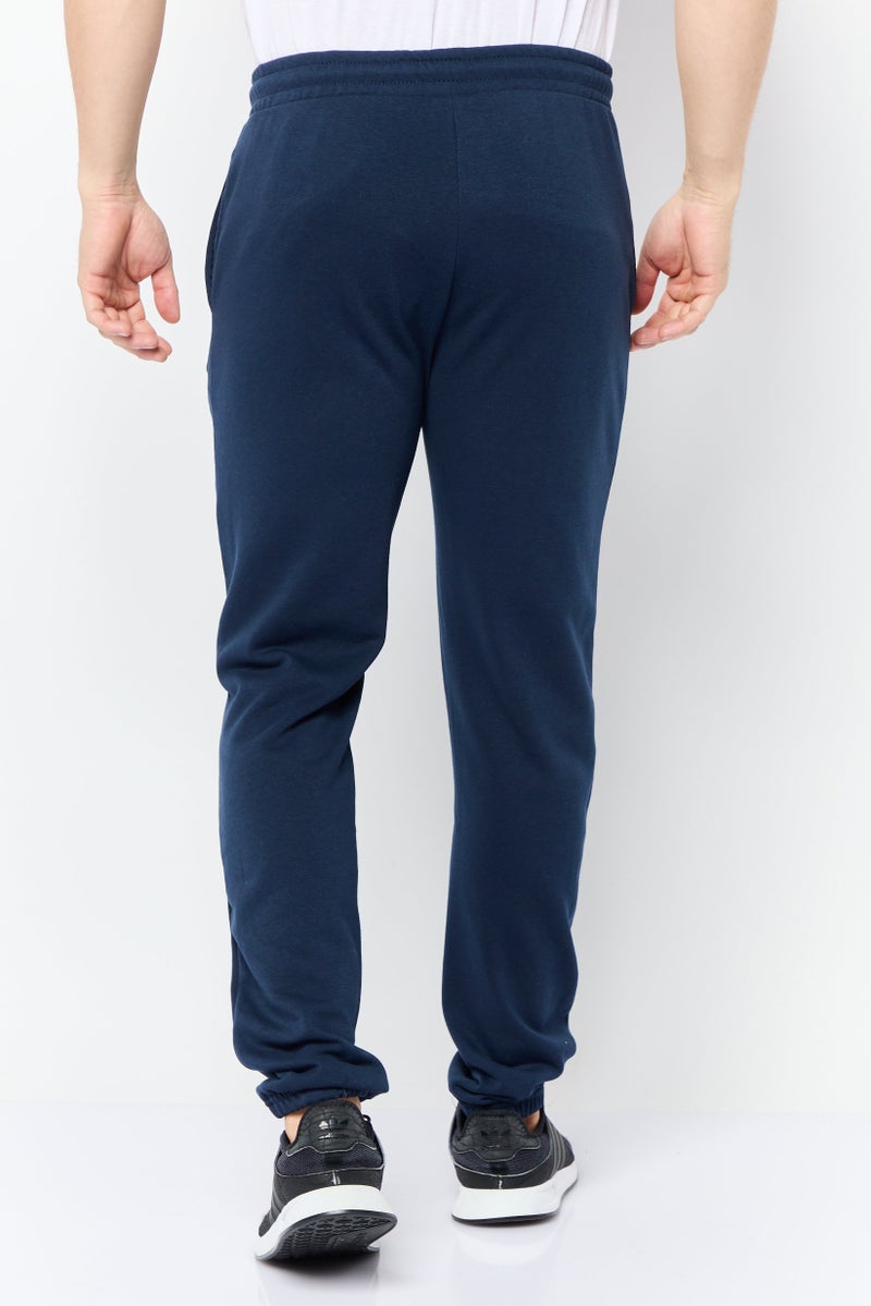TapouT Men Straight Leg Graphic Printed Sweatpants, Navy - Image 2