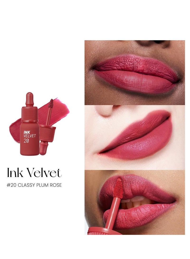 Peripera Ink the Velvet Lip Tint | 20 classy plum rose , 0.14 fl oz - Image 2