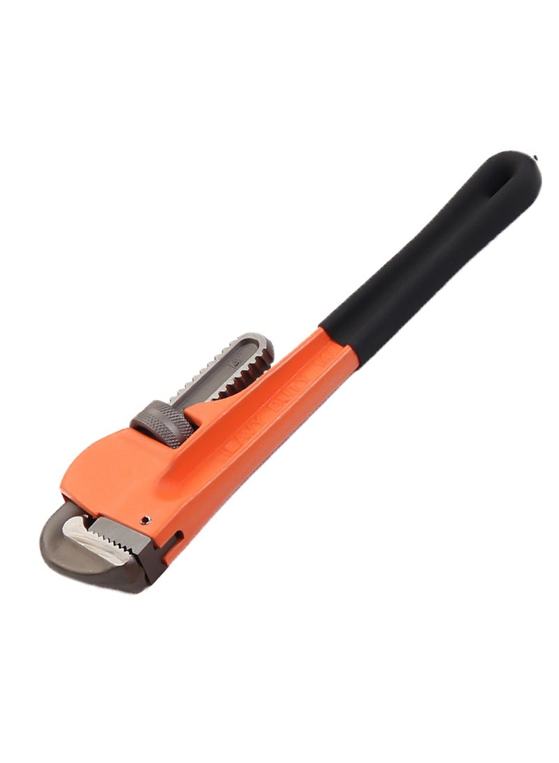 KSEIBI Adjustable Pipe Wrench with Plastic Handle, A Multi-Functional Wrench for Disassembling, Hand tools for Plumbing Installing and Repairing Pipes, Heavy Duty Plumbers Wrench for Home & Auto Repair. - Image 1