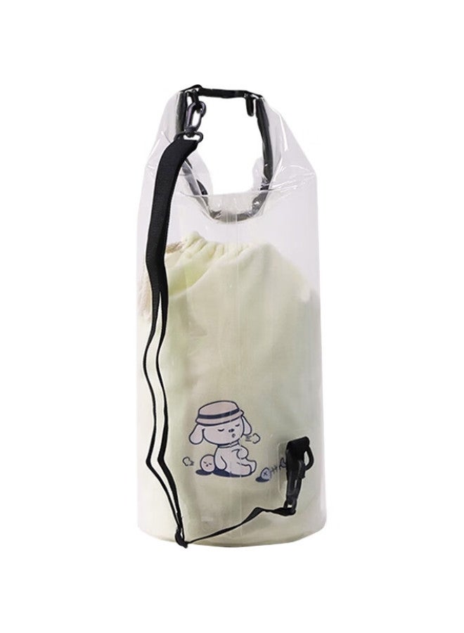 Joy&doga Transparent Waterproof Storage Bag For Swimming, Diving, Beach, Fitness, Outdoor Backpack (light Color) - Image 1