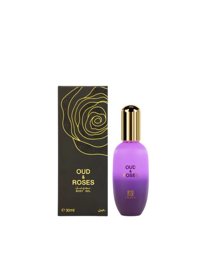 أحمد المغربي جل الجسم بالعود والورد، 30 مل - Image 1