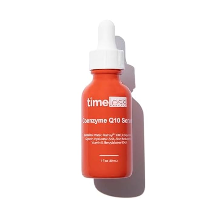 Timeless Skin Care Coenzyme Q10 Serum - Skin Care Serum for Smoothing - Fragrance-Free - Coenzyme Q10 - with Hyaluronic Acid - 1 oz - Image 1