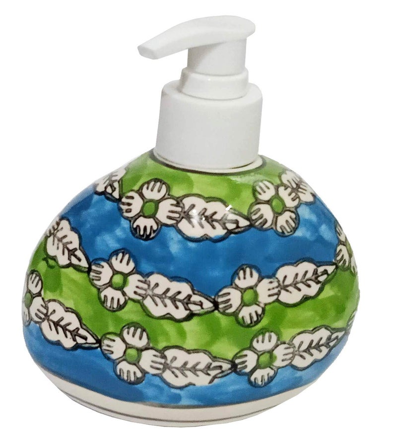 Purpledip Ceramic Liquid Soap Dispenser for Bathroom Or Kitchen (12325) - Image 4