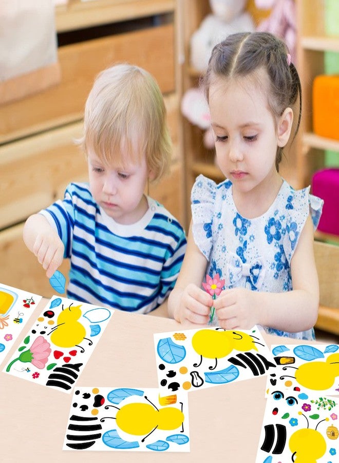 Omlisca Make Your Own Honey Bee Stickers 36 Pack Spring Summer Make A Face DIY Stickers for Kids Bee Mine Bumble Bees Party Favors Gifts Creativity Crafts Fairy for Baby Shower Birthday School Rewards - Image 3
