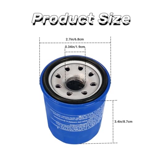 Qiutdisn Oil Filters 15400-PLM-A02 15400-PLM-A01 Compatible with Honda GX610 GX630 GX660 GX670 GX690 GXV340 GXV390 GXV610 GXV630 GXV660 GXV670 GXV690 Engines Replace 15400-PLM-A02PE 15400-P0H-305PE (1PACK) - Image 2