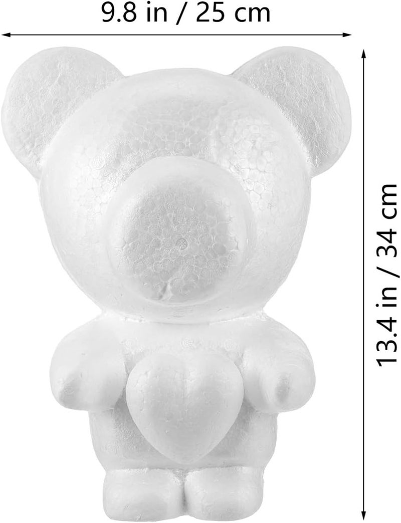 klarako 34cm Large Polystyrene Balls Bears Mould Large Styrofoam Balls Bears Mould for Wedding & Party Decoration - Image 3
