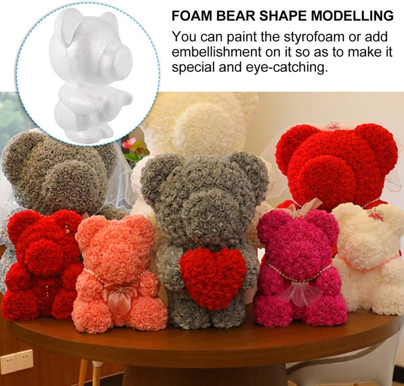 klarako 34cm Large Polystyrene Balls Bears Mould Large Styrofoam Balls Bears Mould for Wedding & Party Decoration - Image 5