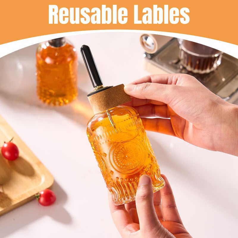 Baalaka 2 Pack Glass Coffee Syrup Dispenser Bottles Set, 7 OZ Simple Syrup Bottles with Metal Pour Spout, Syrup Dispenser for Coffee Bar Accessories for Maple Honey Syrup Oil and Sauces - Image 5