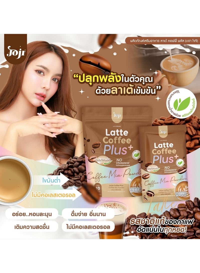 جوجي مزيج قهوة جوجي لاتيه بلس بلس | مسحوق قهوة سريعة التحضير | كريمة نباتية قليلة الدسم، خالية من الكوليسترول - ١٠ أكياس - Image 4